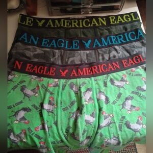 American Eagle Outfitters Men's Boxer Briefs - Green, Gray, Black Size XL